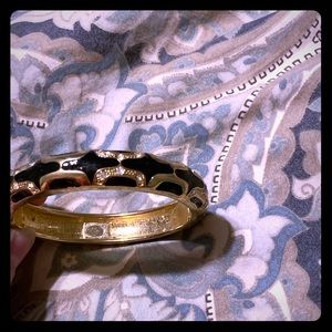 Black + Gold Bangle Bracelet